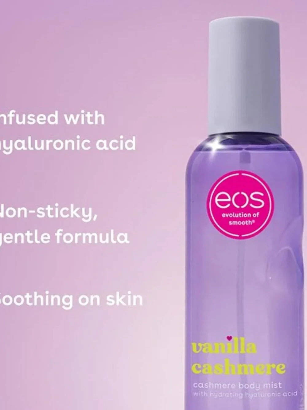 eos Cashmere Body Mist- Vanilla, Body Spray for Women, Vegan, 6 fl oz